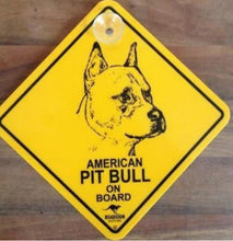 Lade das Bild in den Galerie-Viewer, 12cm Hundeschild Auto Scheibe Schild Motiv Hund + Saugnapf -RASSE A-