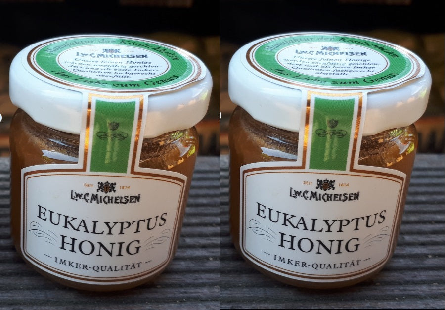 2er Set Eukalyptus Honig Gläser 250gr *